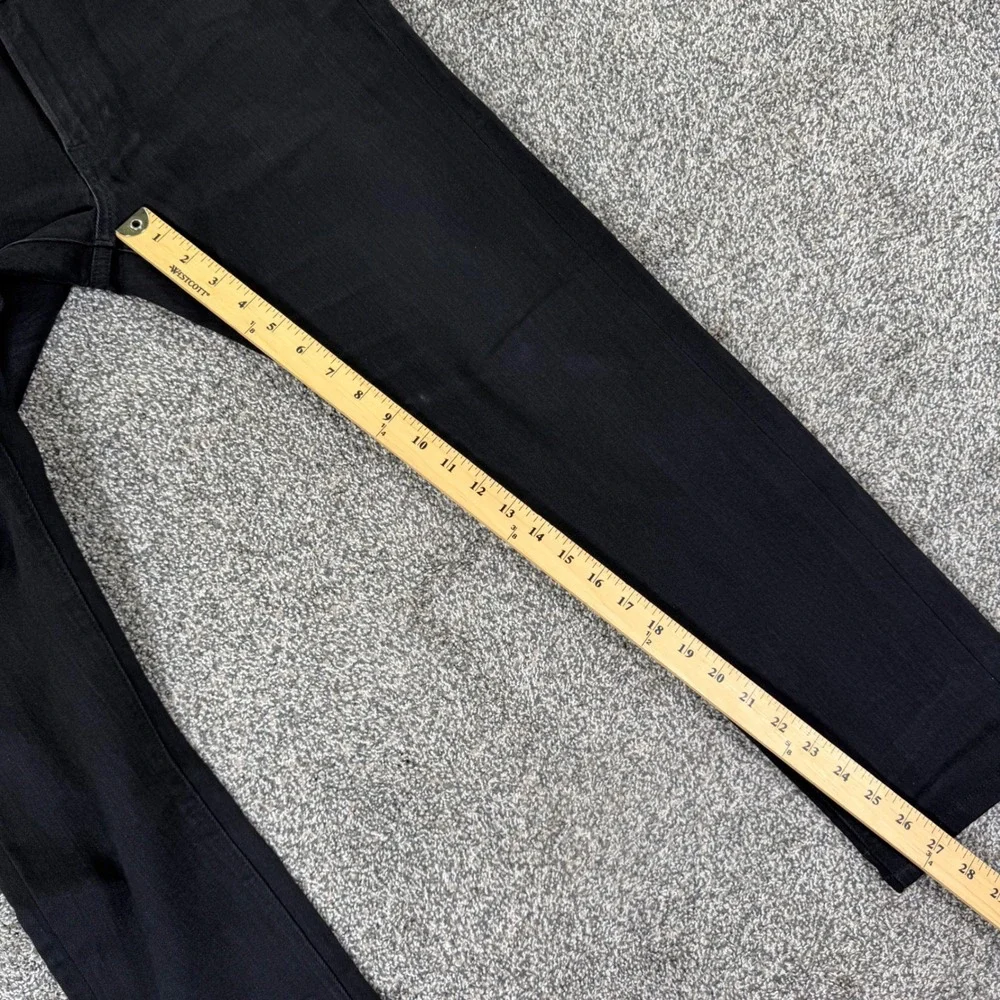Uniqlo Selvedge Denim Jeans Mens 30x34 Slim Fit Black Stretch Pants Red Line